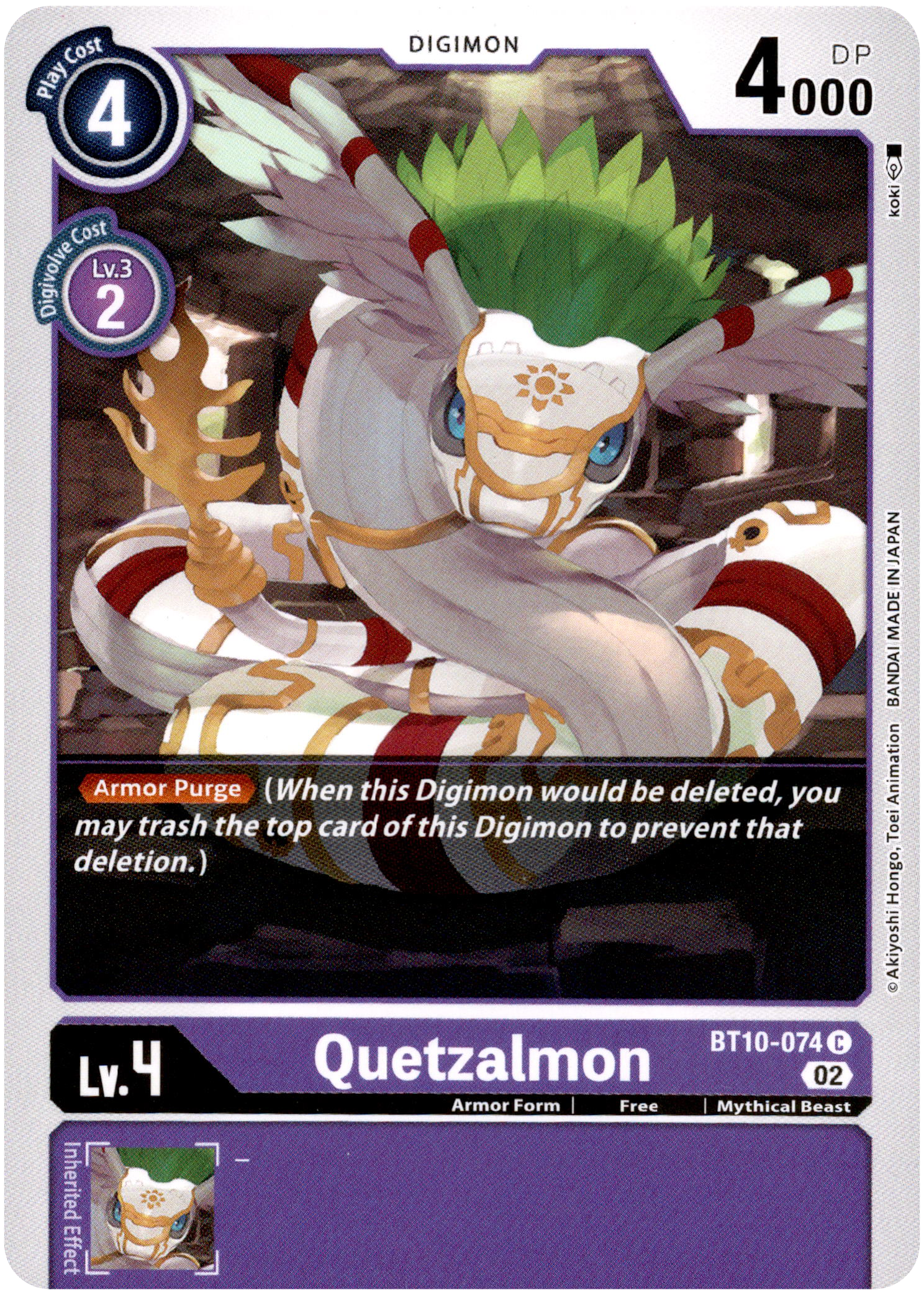 Quetzalmon - BT10-074 C - Xros Encounter - Card Cavern
