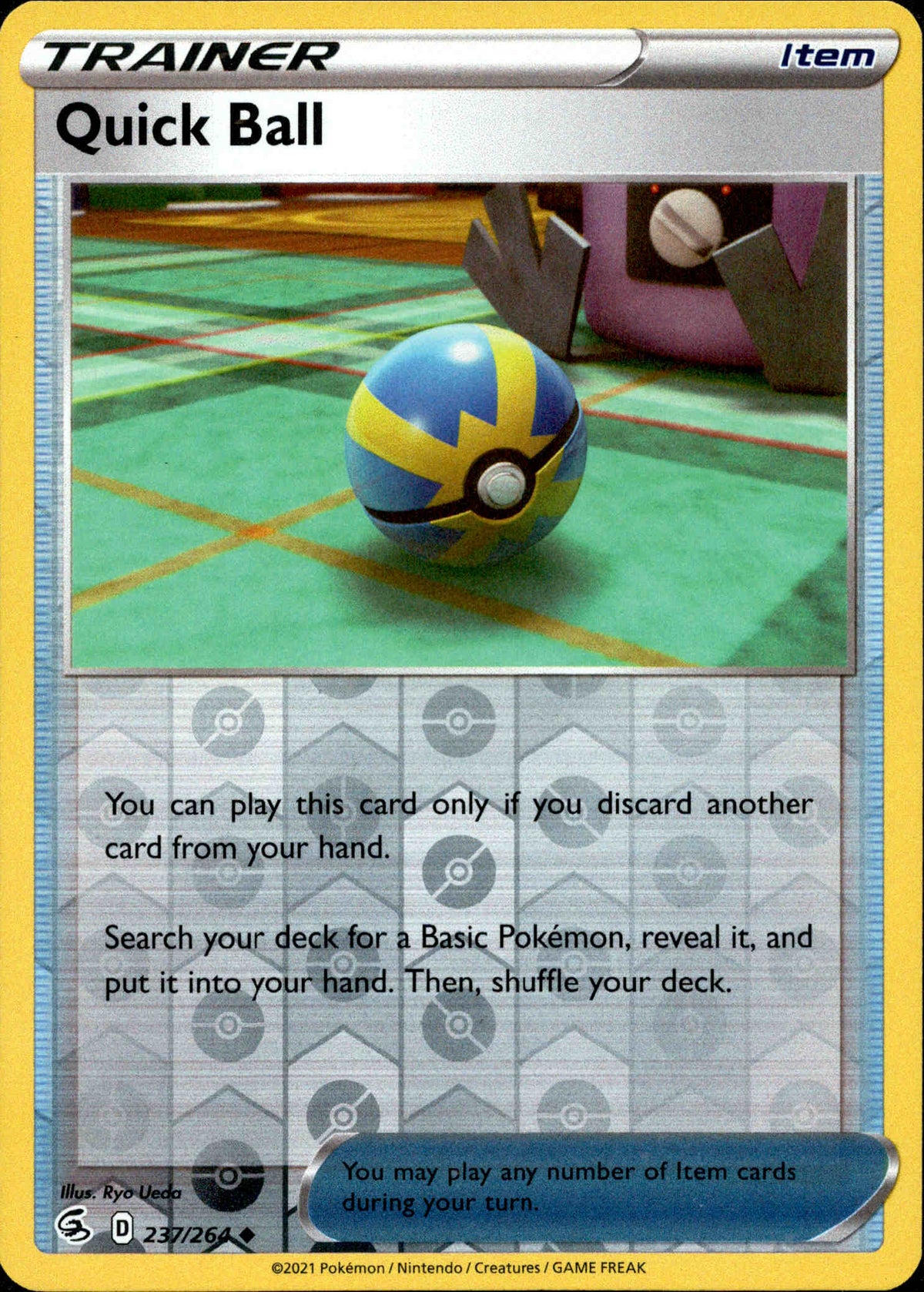 Quick Ball - 237/264 - Fusion Strike - Reverse Holo - Card Cavern