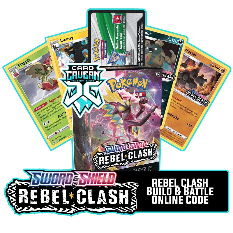 Rebel Clash Build & Battle Box - 1 of 4 Promos - PTCGL Code - Card Cavern