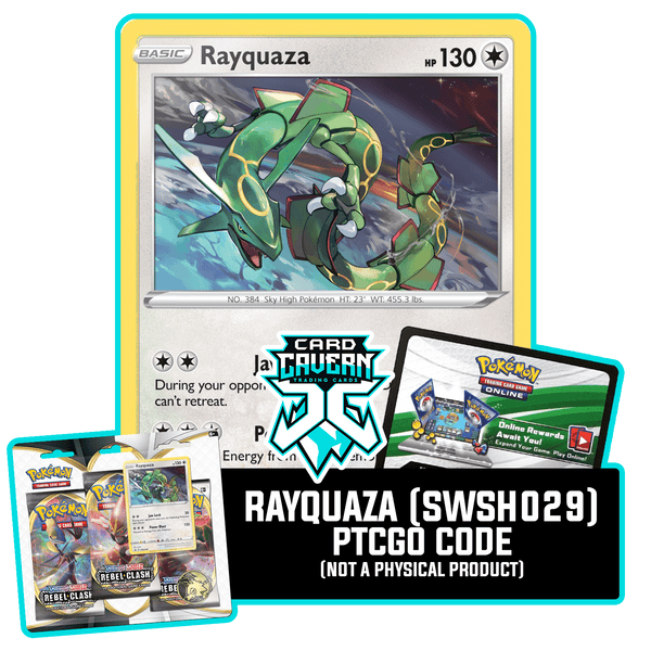 Rayquaza SWSH029 PTCGO Code - Card Cavern
