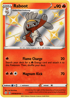 Raboot - SV016/SV122 - Shining Fates - Holo - Card Cavern