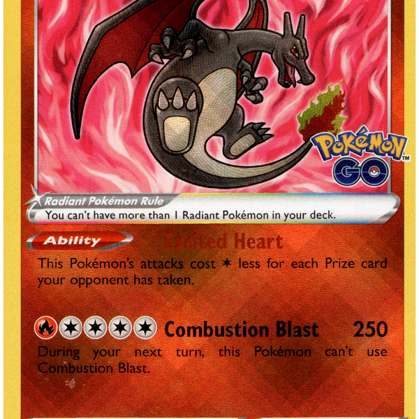 Radiant Charizard - 011/078 - Pokemon Go - Holo Card Cavern Trading Cards, LLC Radiant Charizard - 011/078 - Pokemon Go - Holo Card Cavern Trading Cards, LLC