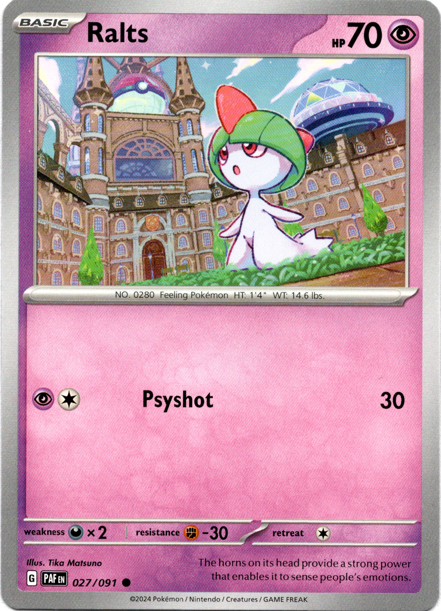 Ralts - 027/091 - Paldean Fates - Card Cavern
