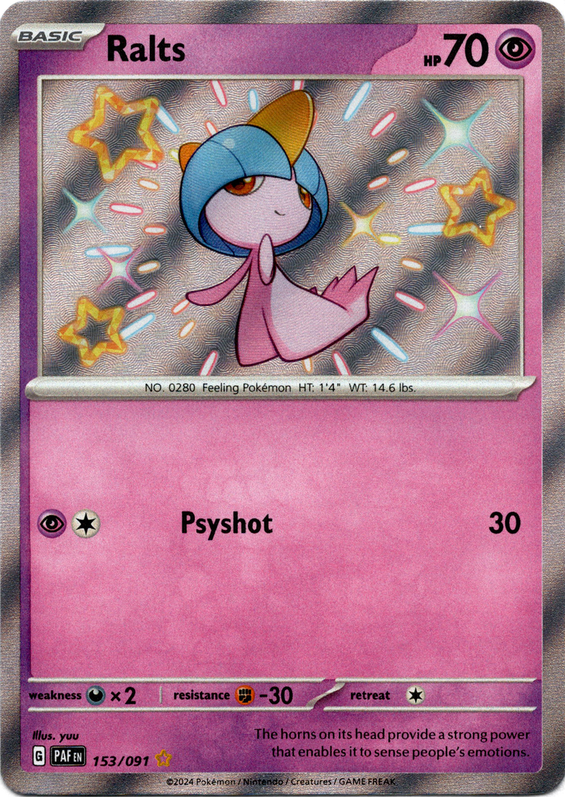 Ralts - 153/091 - Paldean Fates