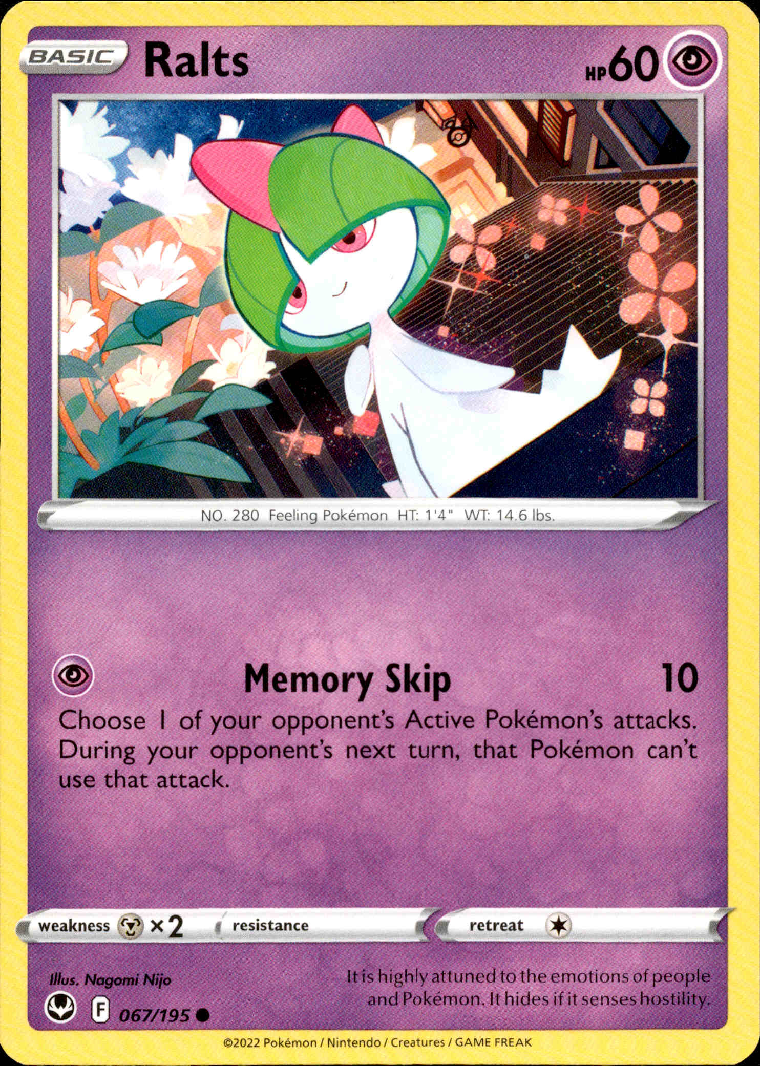Ralts - 067/195 - Silver Tempest - Card Cavern