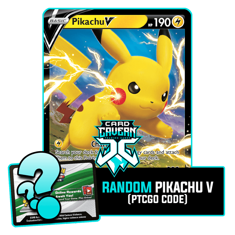 Random Pikachu V PTCGO Code – Card Cavern Trading Cards, LLC