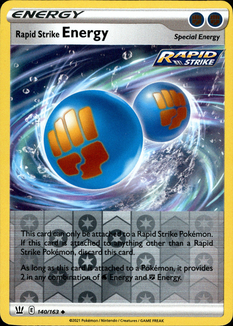 rapid strike pokemon cards Energy - 140/163 - Battle Styles This set contains 1 foil Rapid Strike Urshifu V Pokemon Card 