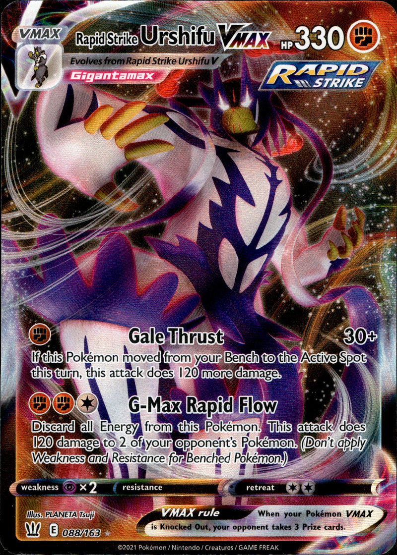 Rapid Strike Urshifu VMAX - 088/163 - Battle Styles - Card Cavern
