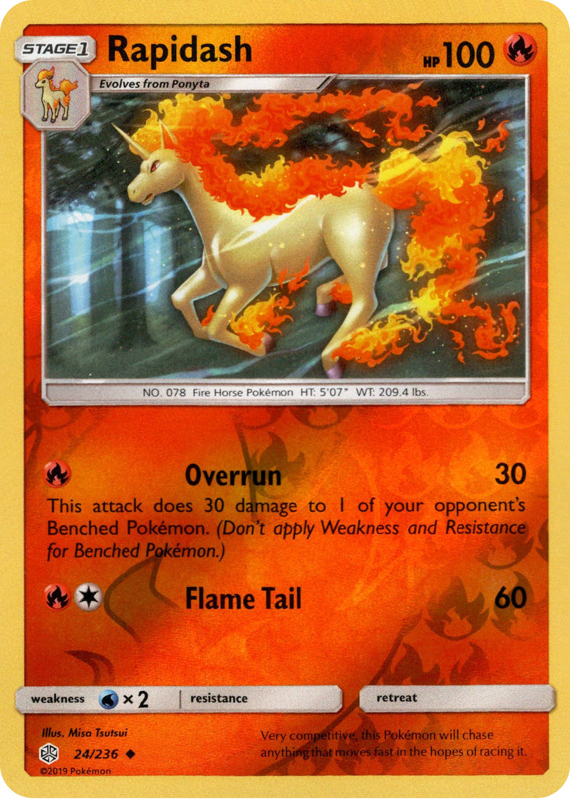 Rapidash - 24/236 - Cosmic Eclipse - Reverse Holo Rapidash - 24/236 - Cosmic Eclipse - Reverse Holo