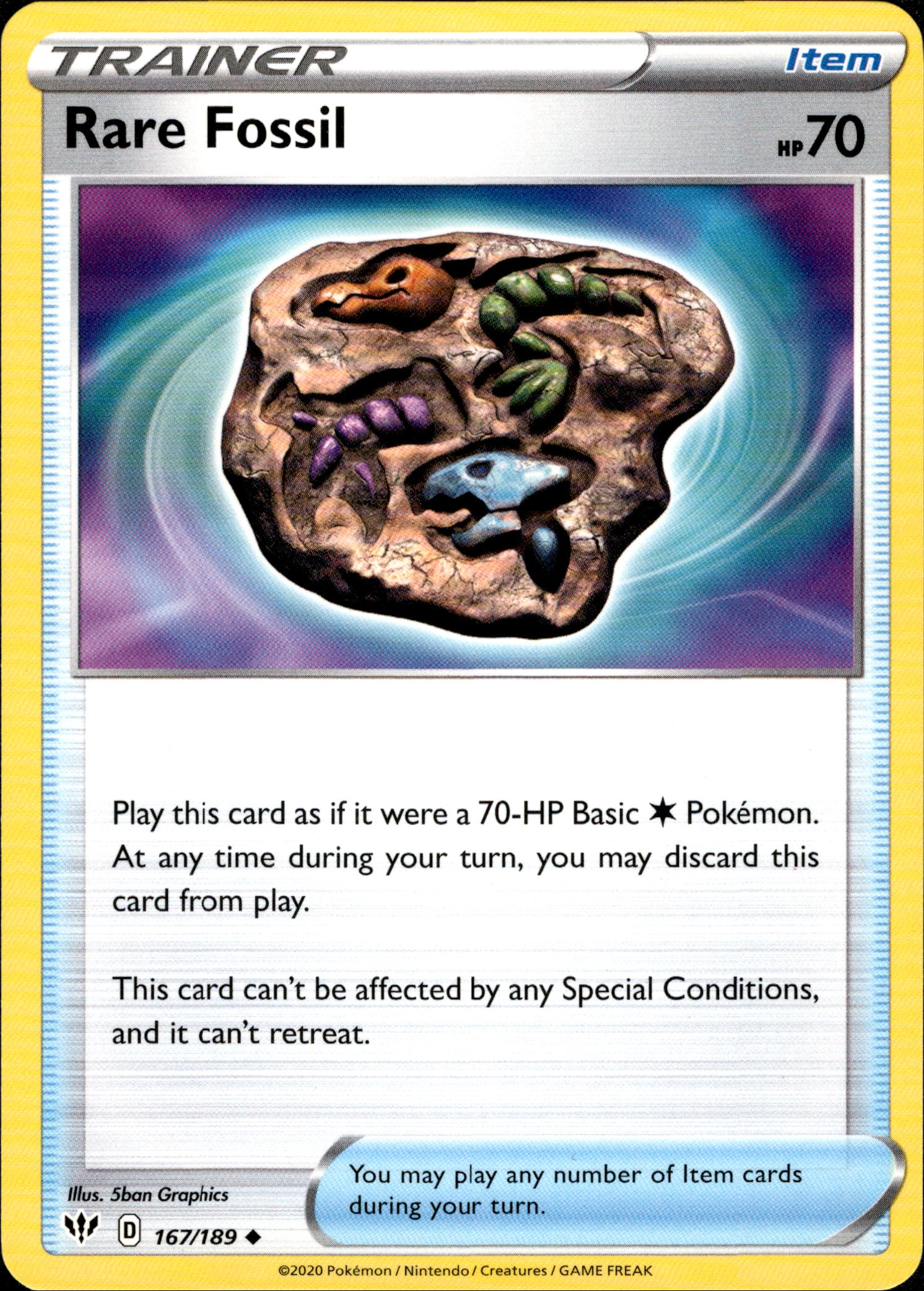 Rare Fossil - 167/189 - Darkness Ablaze - Card Cavern