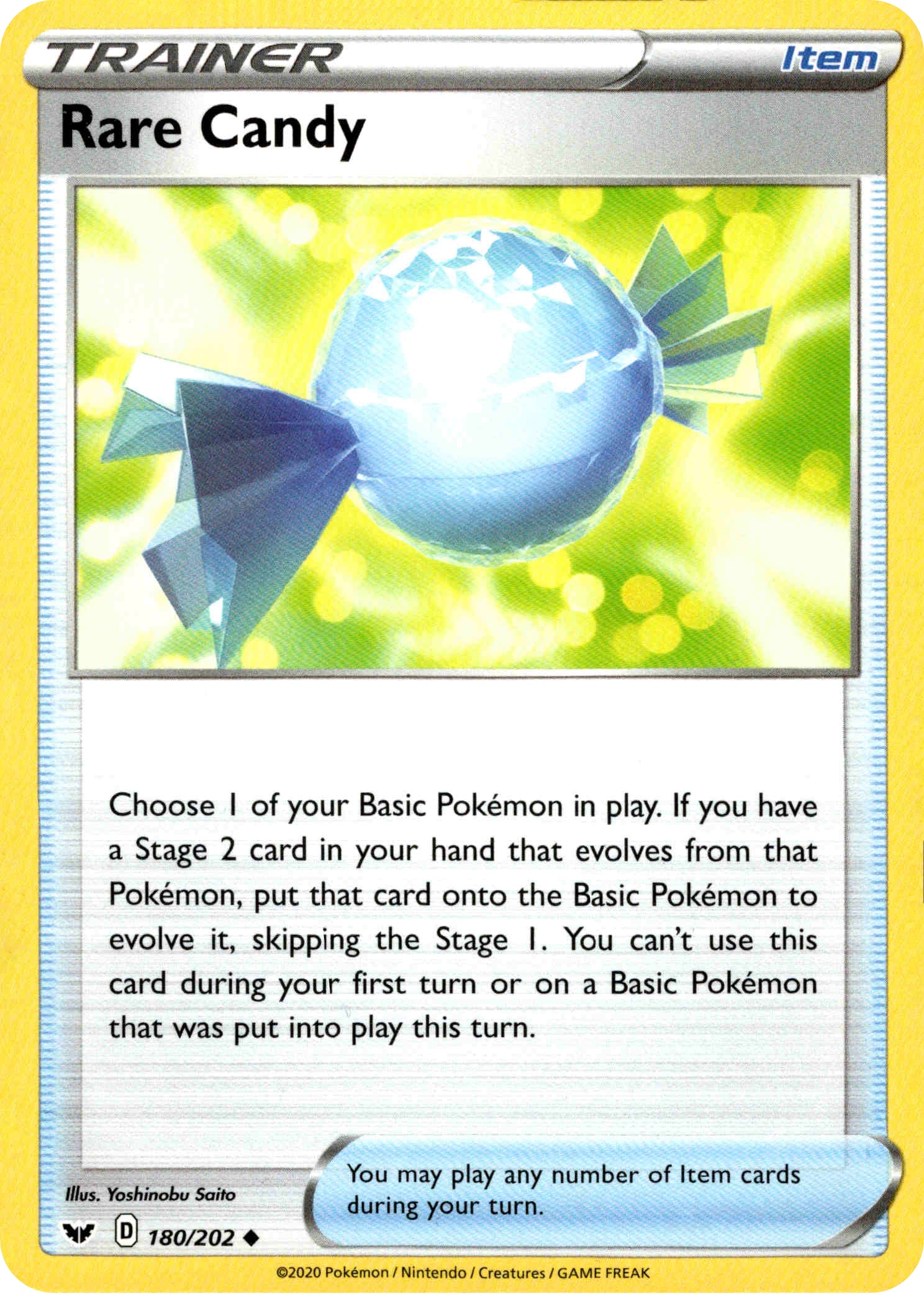 Rare Candy - 180/202 - Sword & Shield - Card Cavern