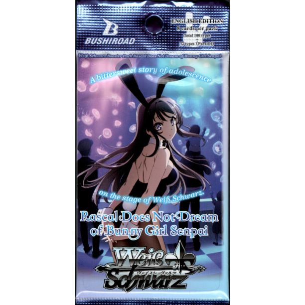 Rascal Does Not Dream of Bunny Girl Senpai (Reprint) Booster Pack – Card  Cavern Trading Cards, LLC