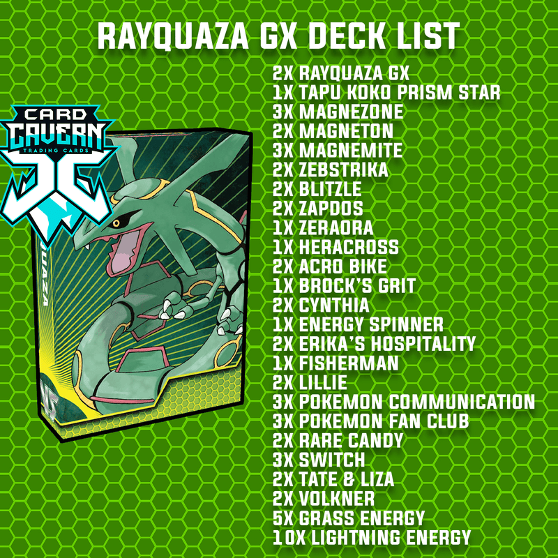 rayquaza pokemon card list Battle Arena Decks: Rayquaza GX PTCGO Code – Card Cavern Trading Cards, LLC