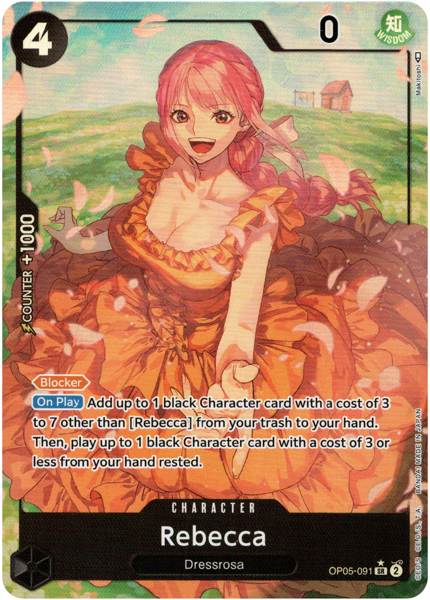 Rebecca Alternate Art - OP05-091 - Awakening of the New Era - Foil - Card Cavern