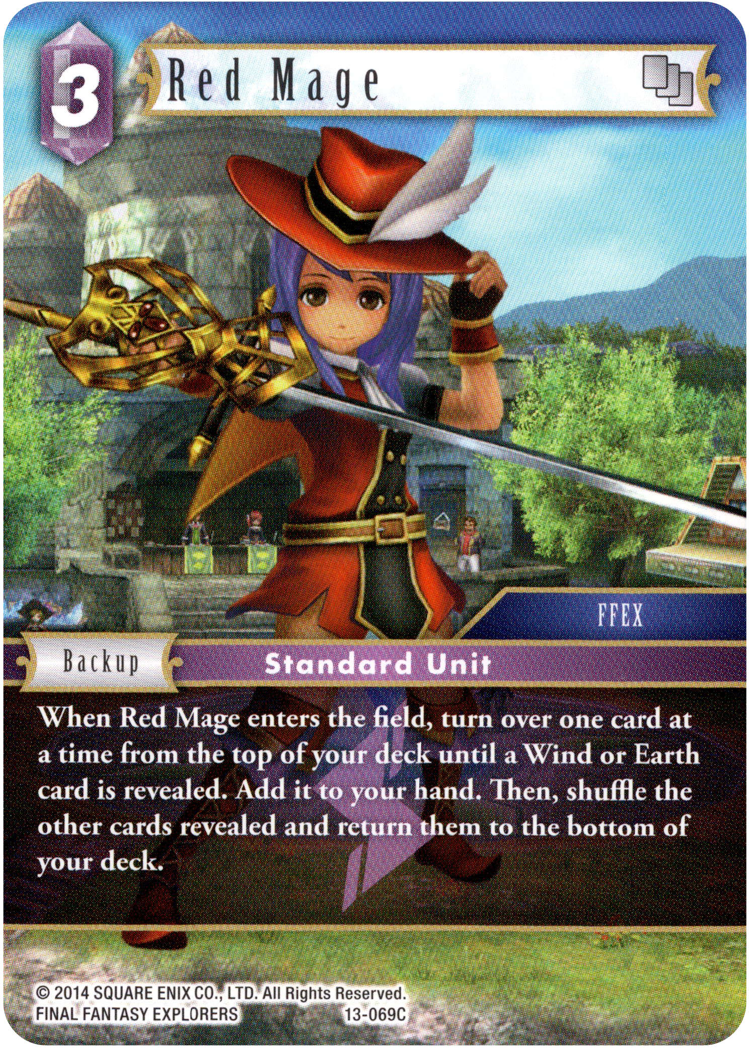 Red Mage - 13-069C - Opus XIII - Card Cavern