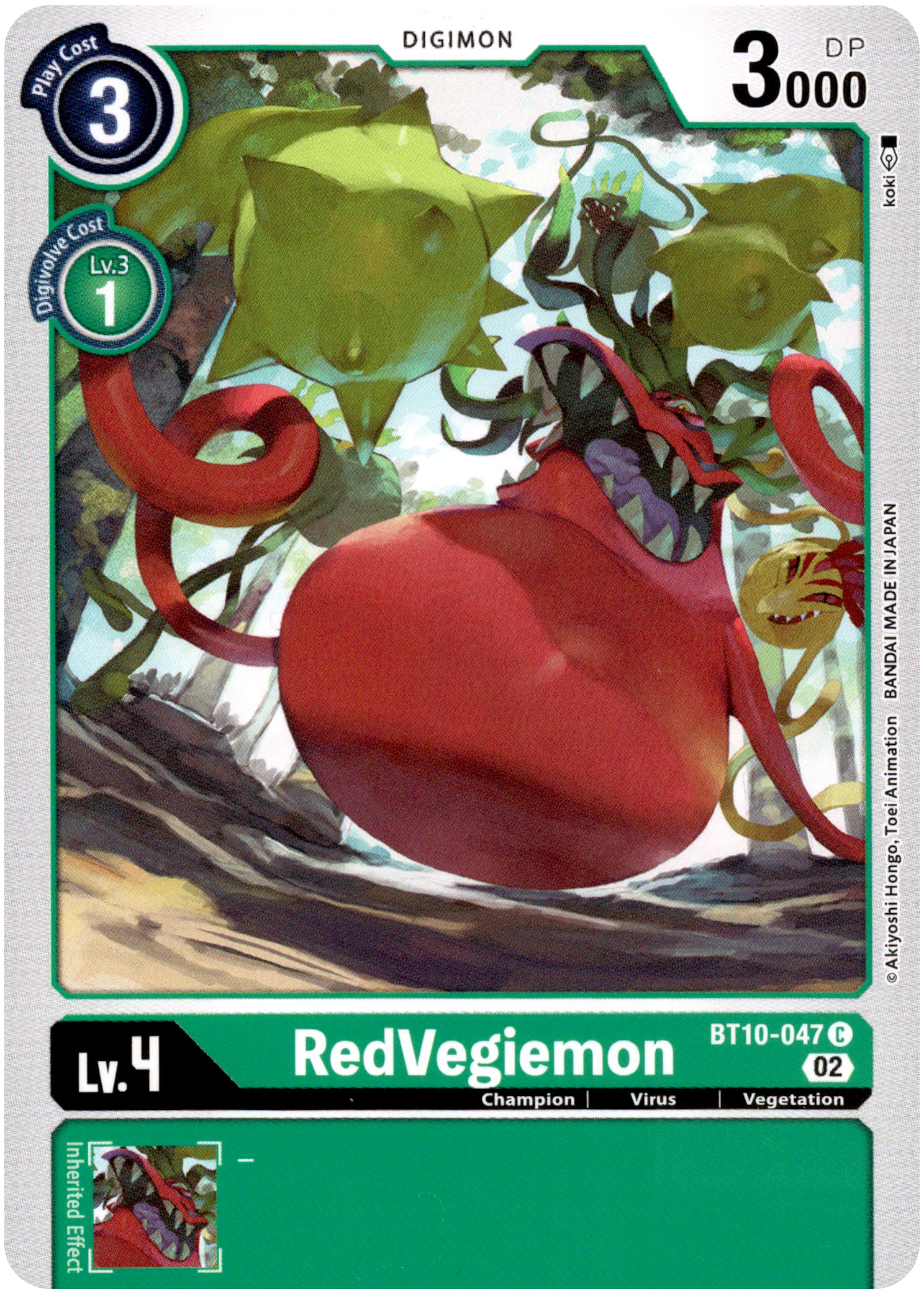 RedVegiemon - BT10-047 C - Xros Encounter - Card Cavern