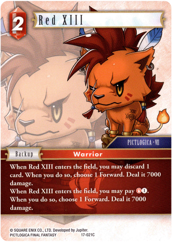 Red XIII - 17-021C - Rebellion's Call - Card Cavern