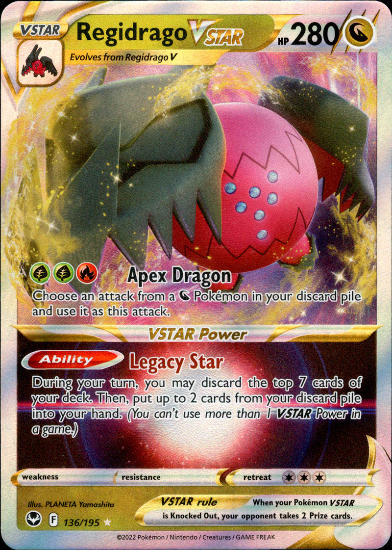 regidrago pokemon cards Regidrago VSTAR Silver Tempest - 136