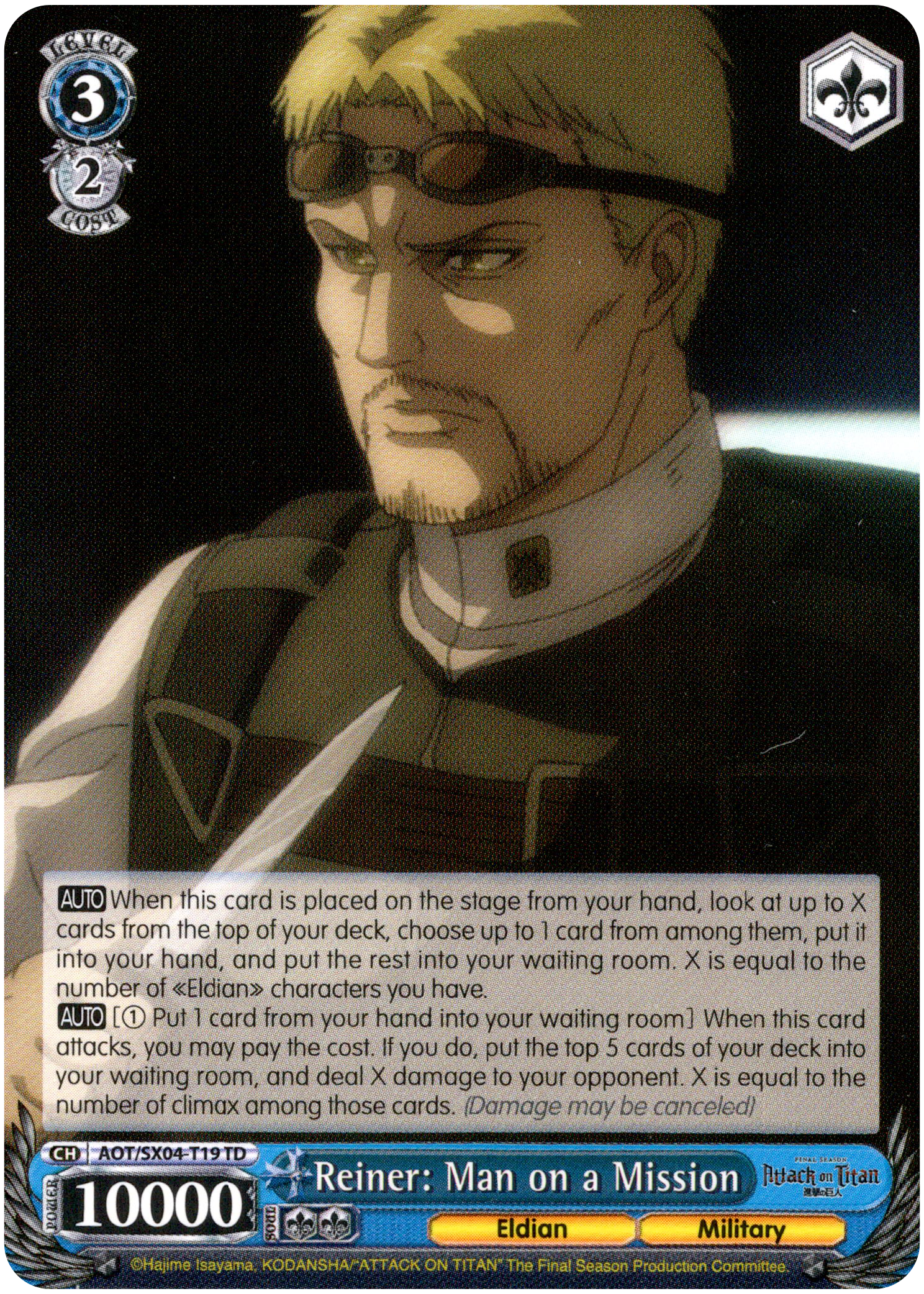 Reiner: Man on a Mission - AOT/SX04-T19 TD - Card Cavern