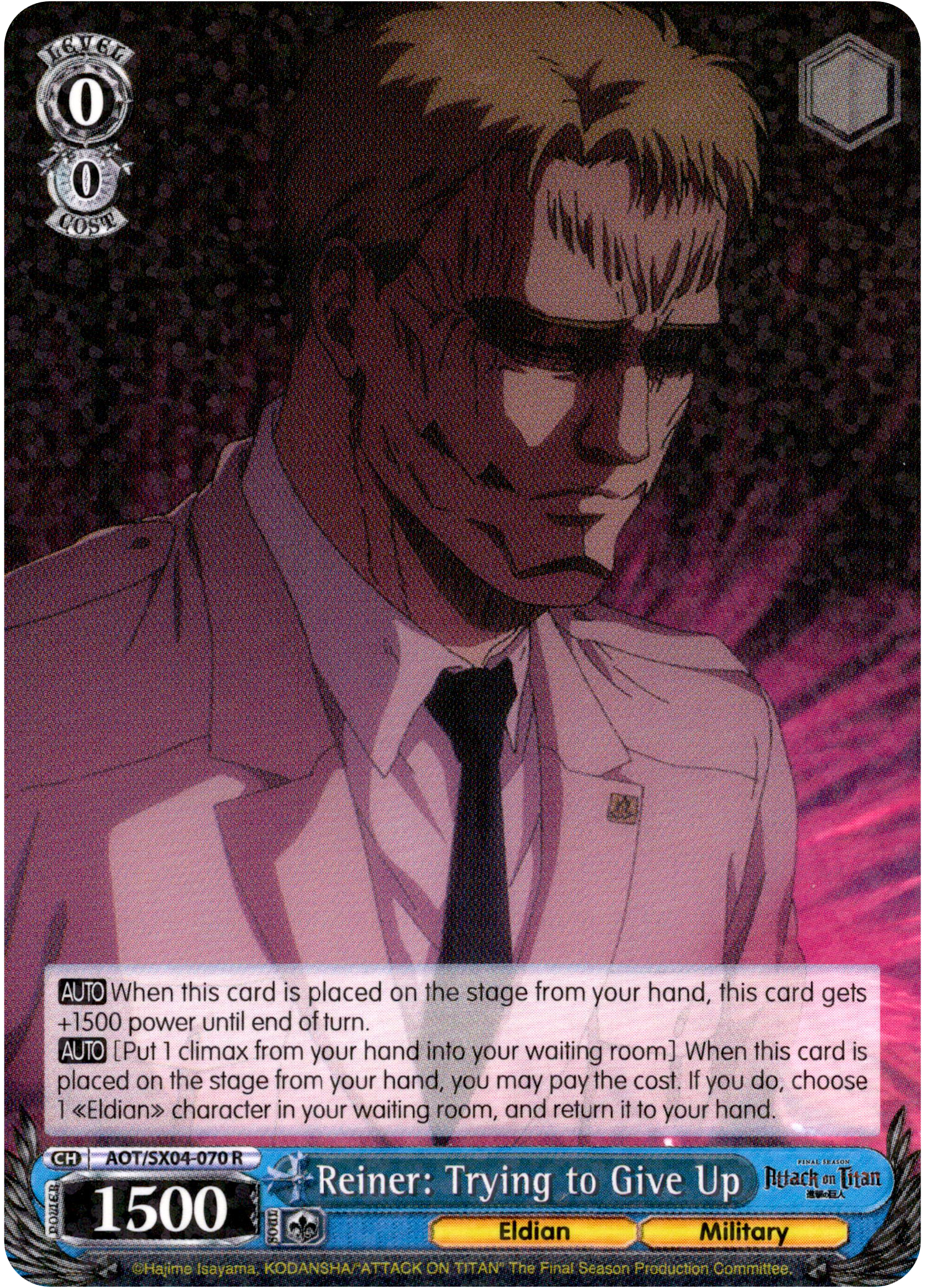 Reiner: Trying to Give Up - AOT/SX04-070 R - Card Cavern
