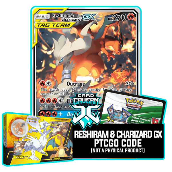 Carta Pokemon Reshiram & Charizard Gx Sm201 Aliados