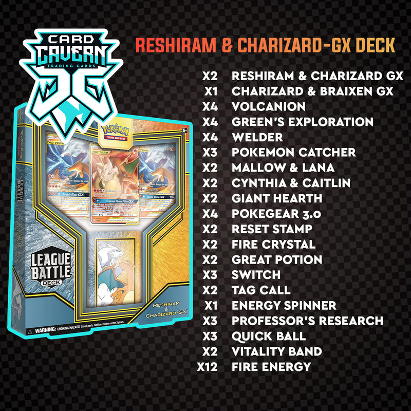 League Battle Deck: Reshiram & Charizard GX PTCGL Code - Card Cavern