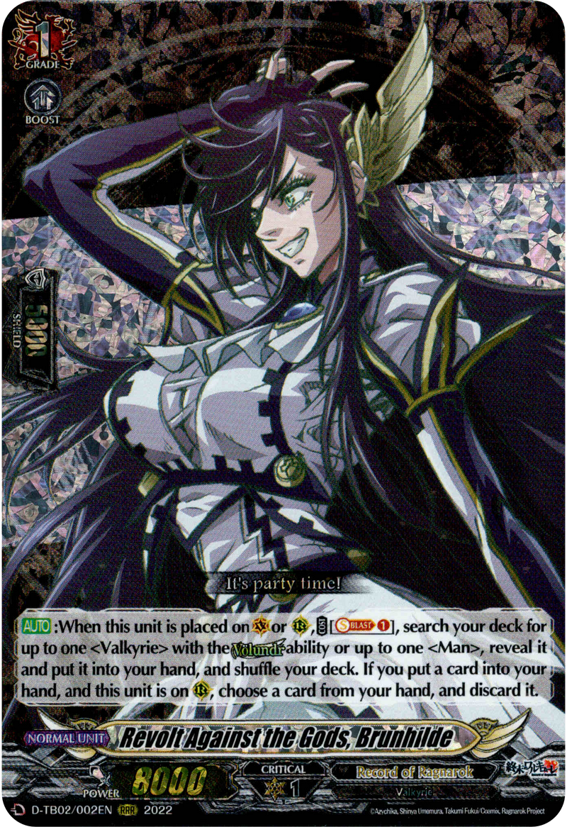 Revolt Against the Gods, Brunhilde - D-TB02/002EN - Record of Ragnarok - Card Cavern