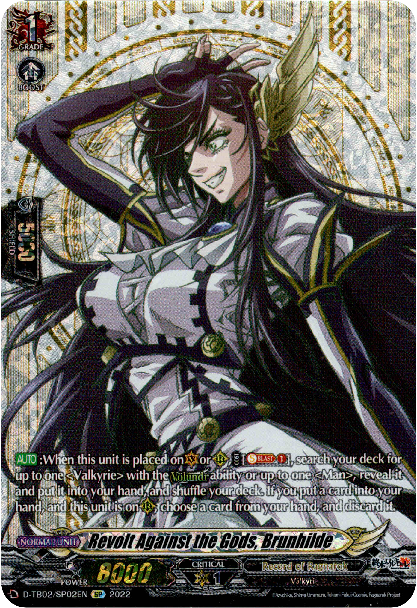 Revolt Against the Gods, Brunhilde - D-TB02/SP02EN - Record of Ragnarok - Card Cavern