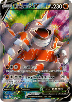 Rhyperior V Full Art - 181/189 - Darkness Ablaze - Holo - Card Cavern