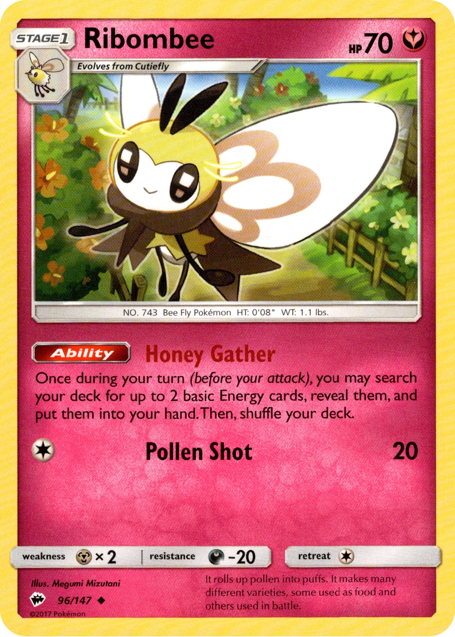 Ribombee - 96/147 - Burning Shadows - Card Cavern