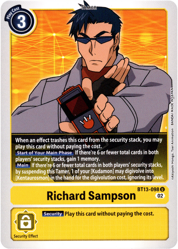 Richard Sampson - BT13-098 U - Versus Royal Knight - Card Cavern
