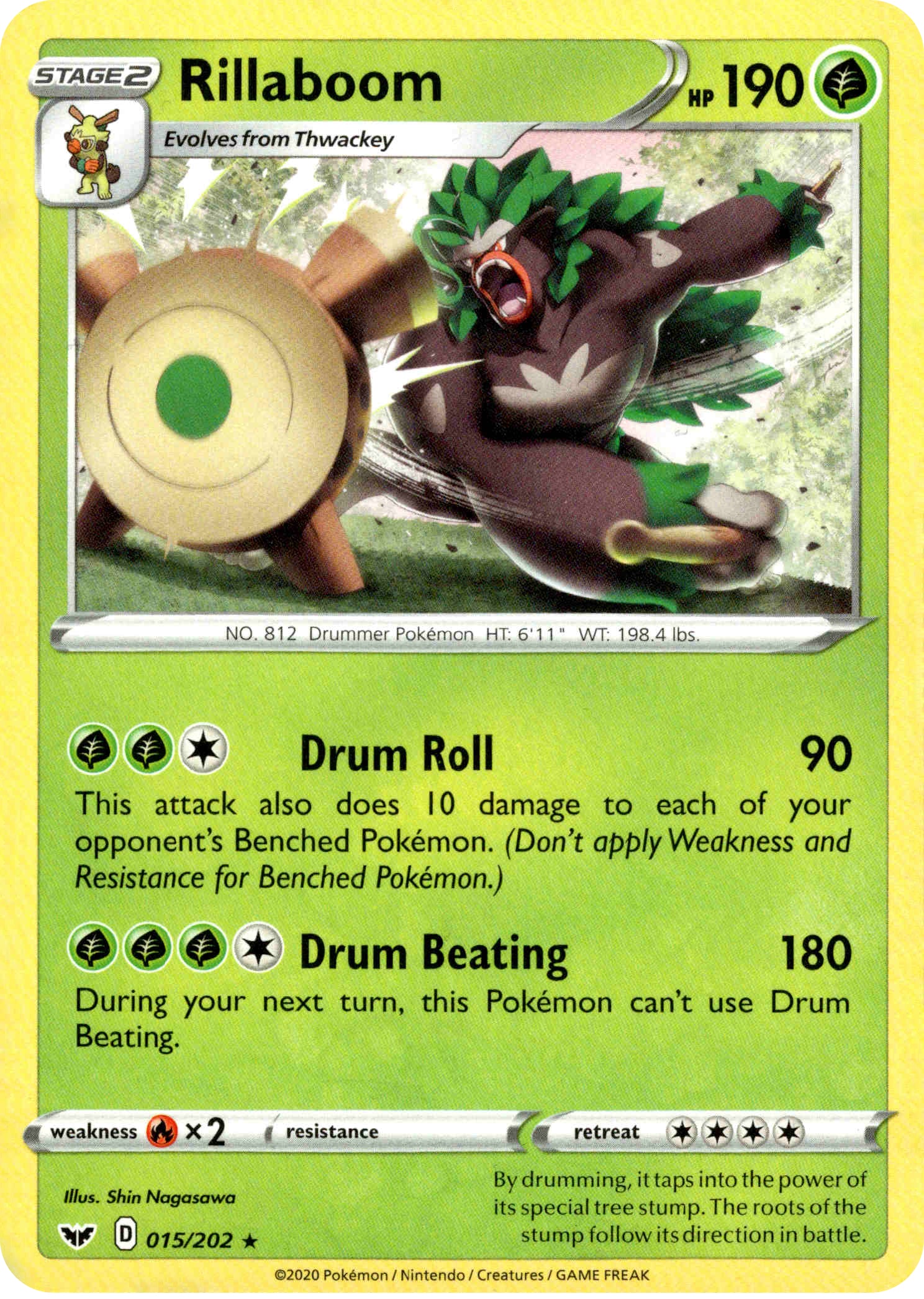 Rillaboom - 15/202 - Sword & Shield - Card Cavern
