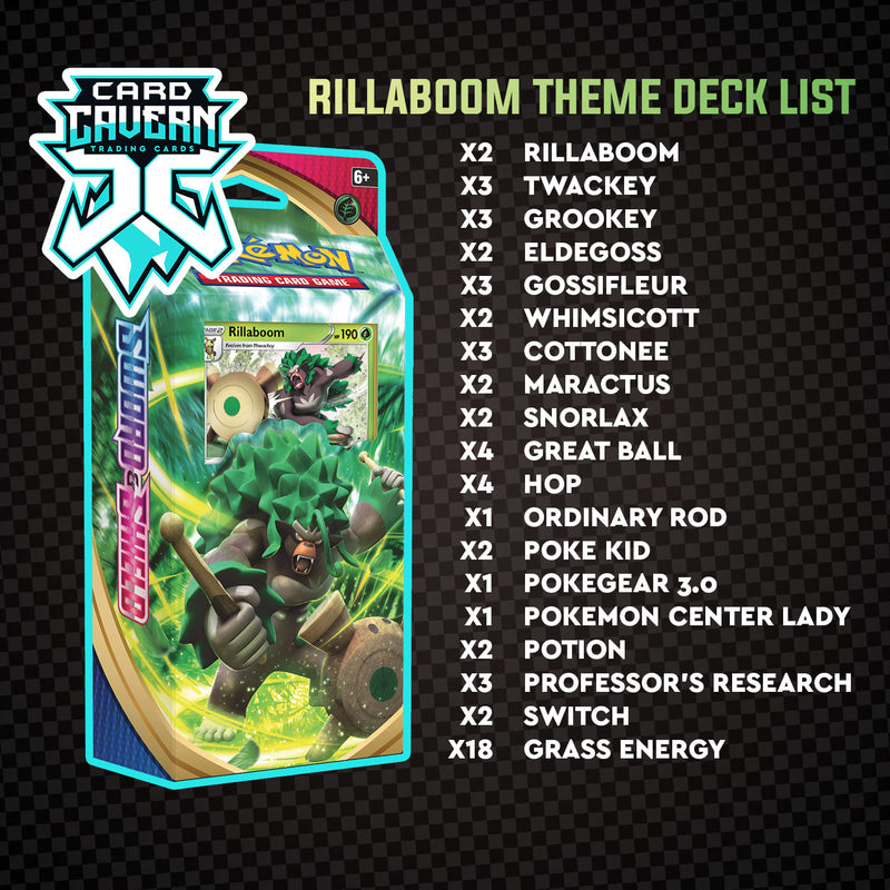 Rillaboom Theme Deck - Sword & Shield - PTCGO Code - Card Cavern