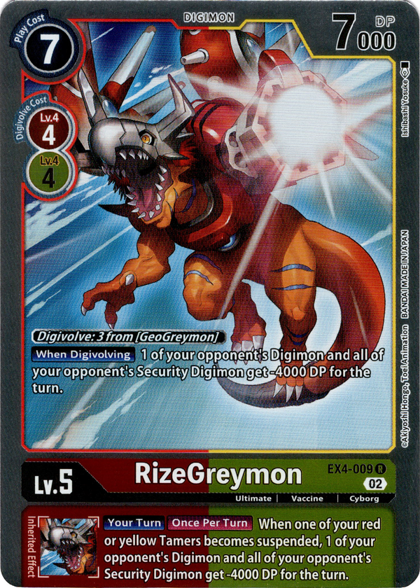 RizeGreymon - EX4-009 R - Alternative Being - Foil - Card Cavern