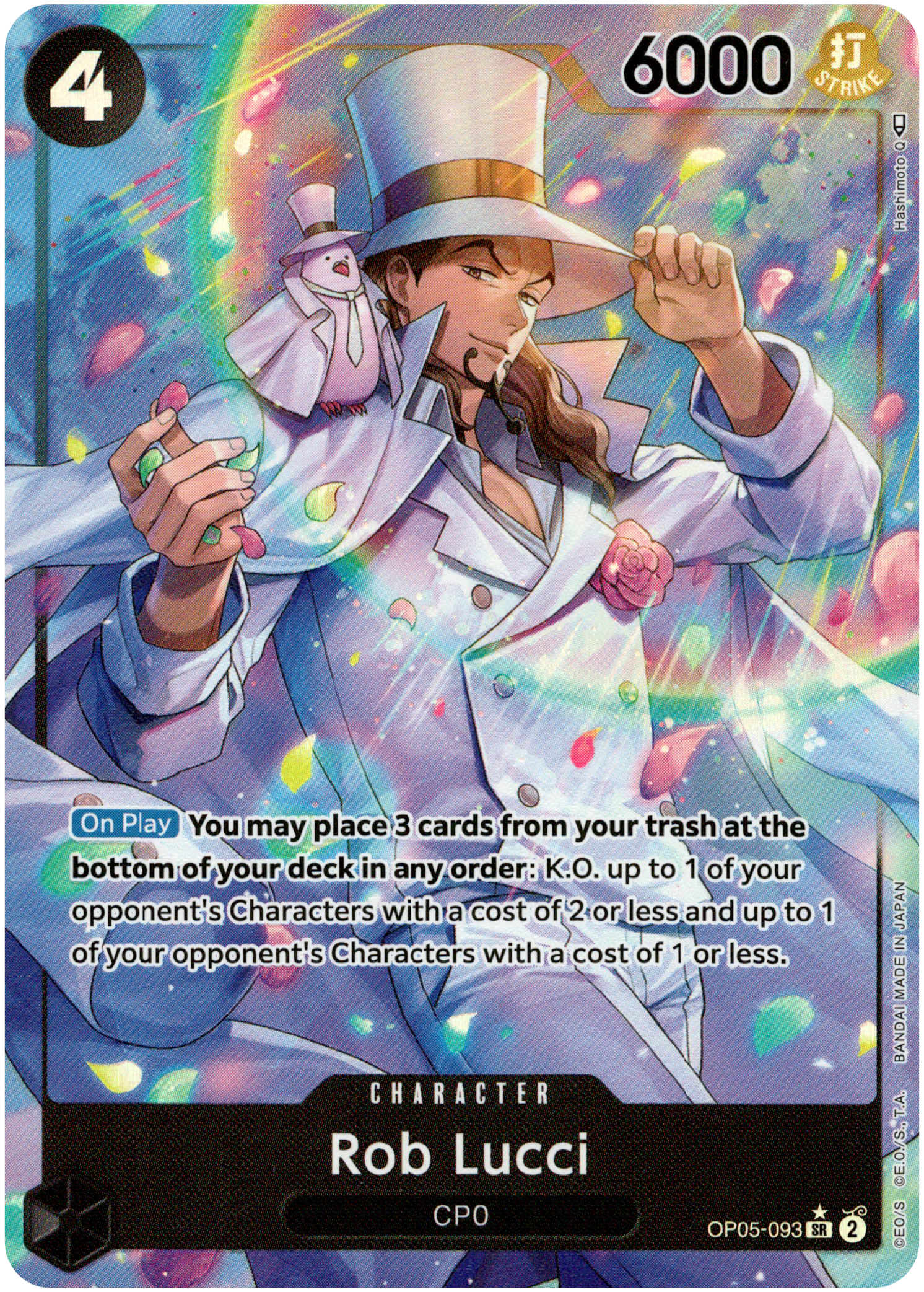 Rob Lucci Alternate Art - OP05-093 - Awakening of the New Era - Foil - Card Cavern