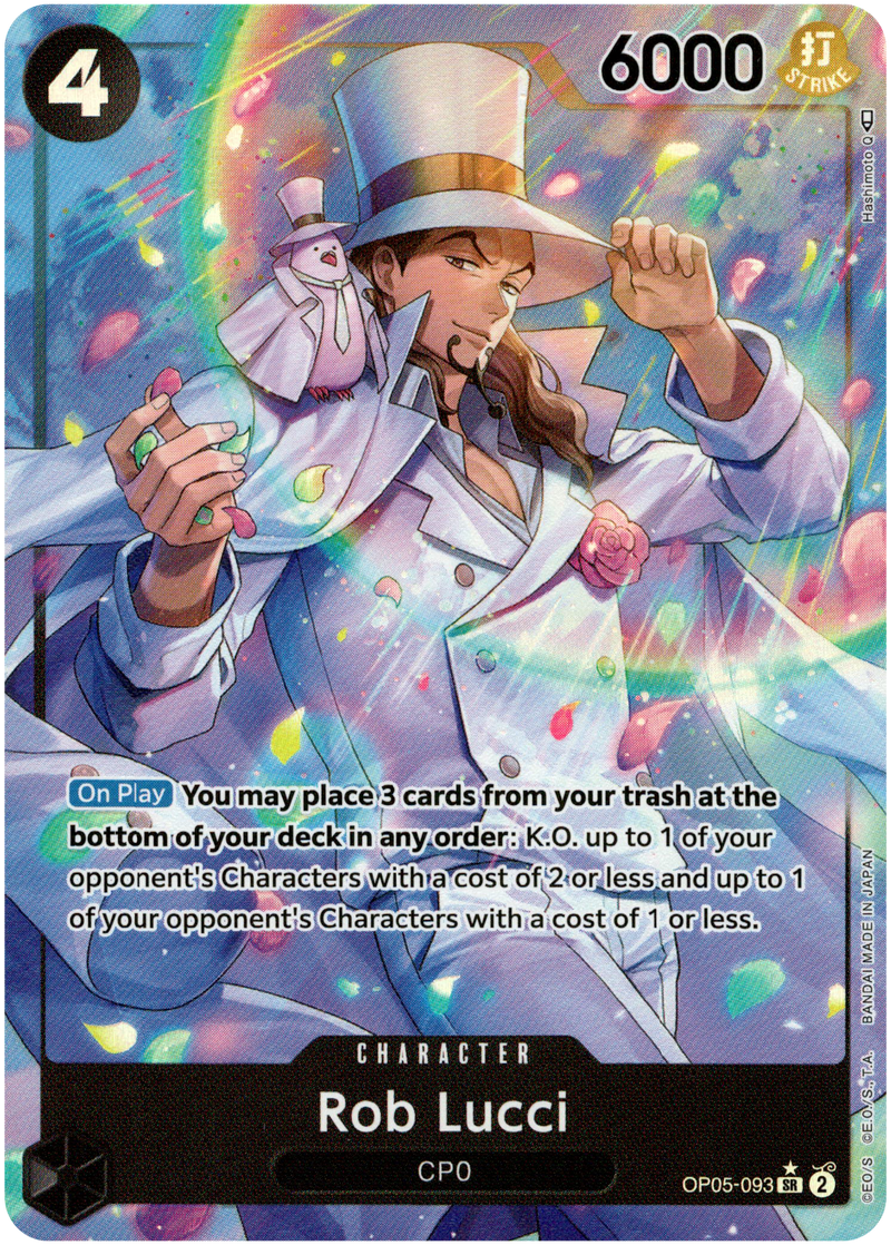 Rob Lucci Alternate Art - OP05-093 - Awakening of the New Era - Foil Card Cavern Trading Cards, LLC Rob Lucci Alternate Art - OP05-093 - Awakening of the New Era - Foil Card Cavern Trading Cards, LLC