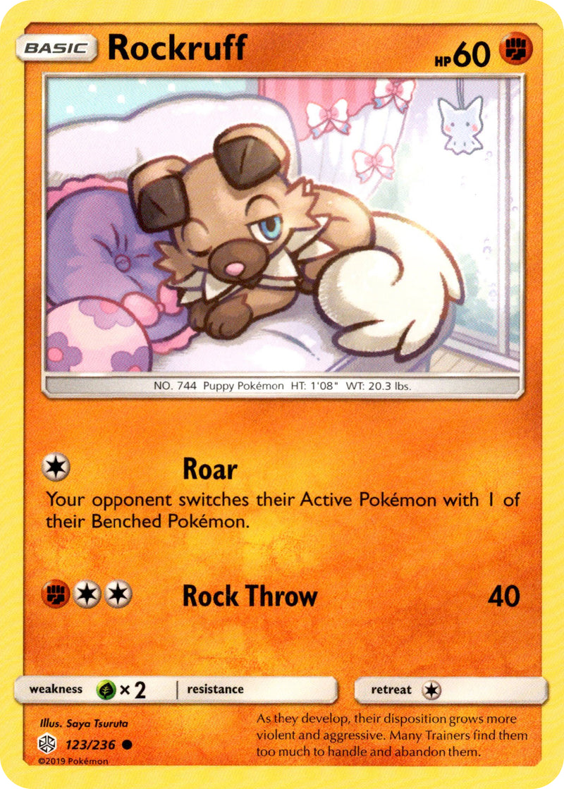 Rockruff : Sun AND MOON - COSMIC ECLIPSE 123/236