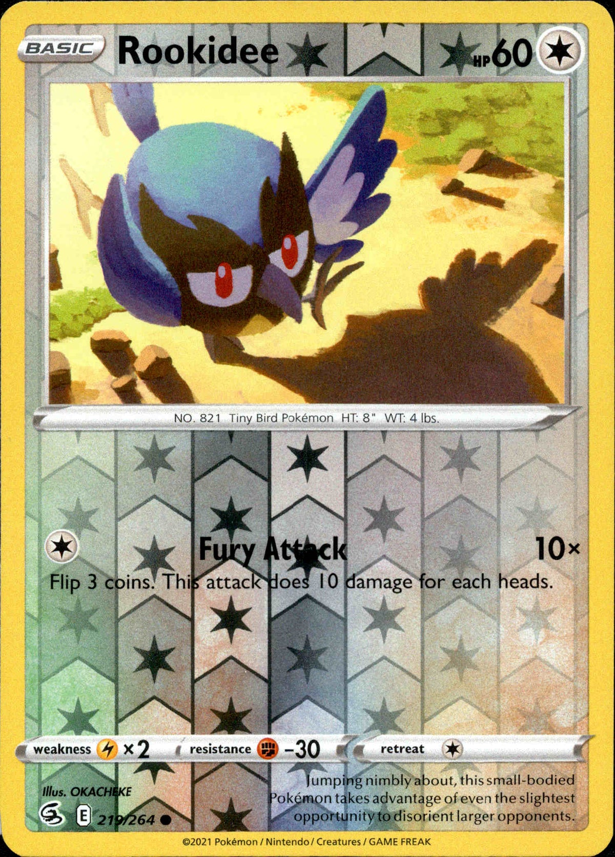 Rookidee - 219/264 - Fusion Strike - Reverse Holo - Card Cavern