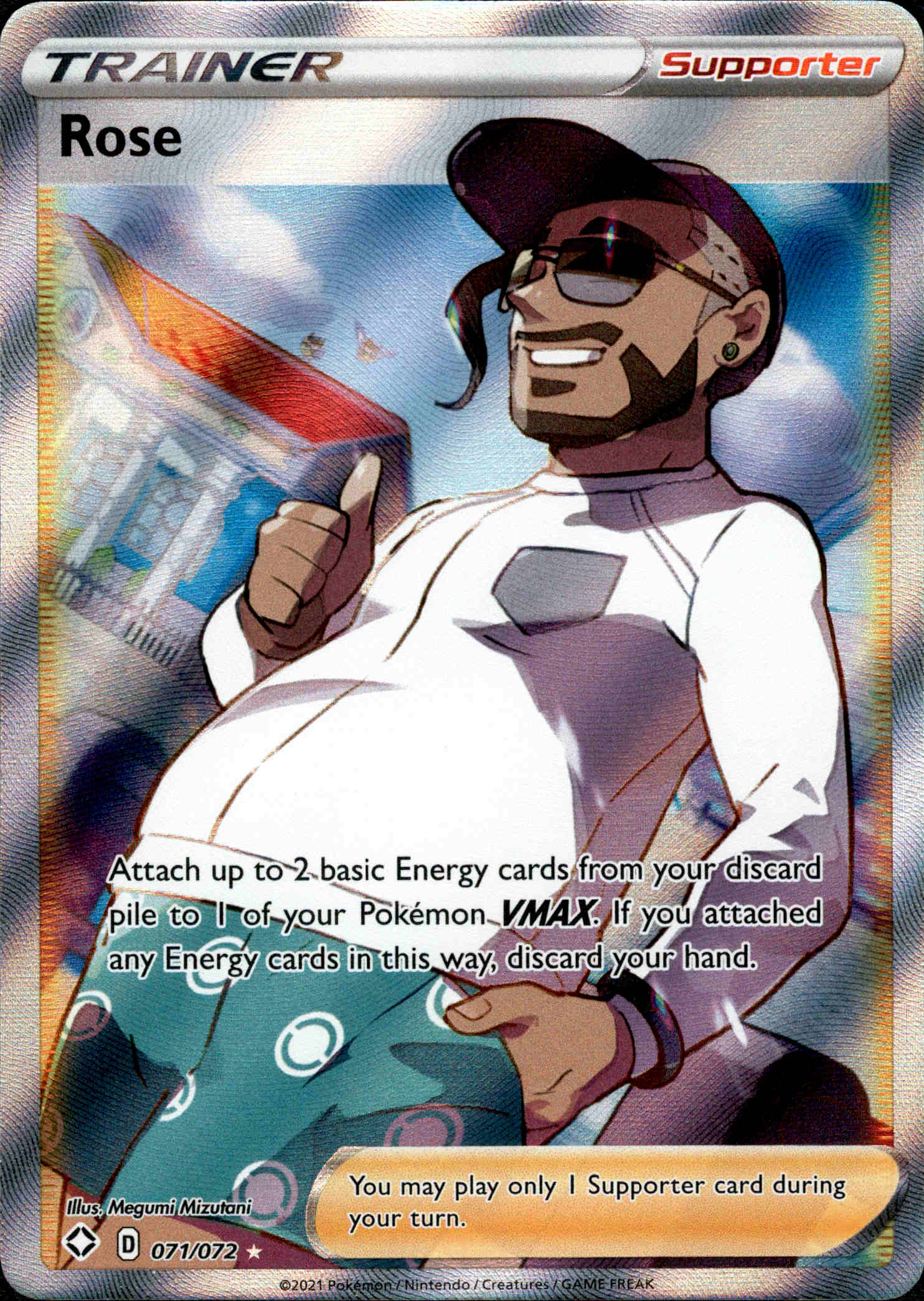 Rose Full Art - 071/072 - Shining Fates - Holo - Card Cavern