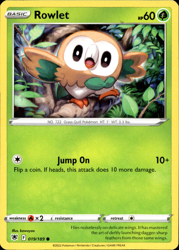 Rowlet - 019/189 - Astral Radiance - Card Cavern