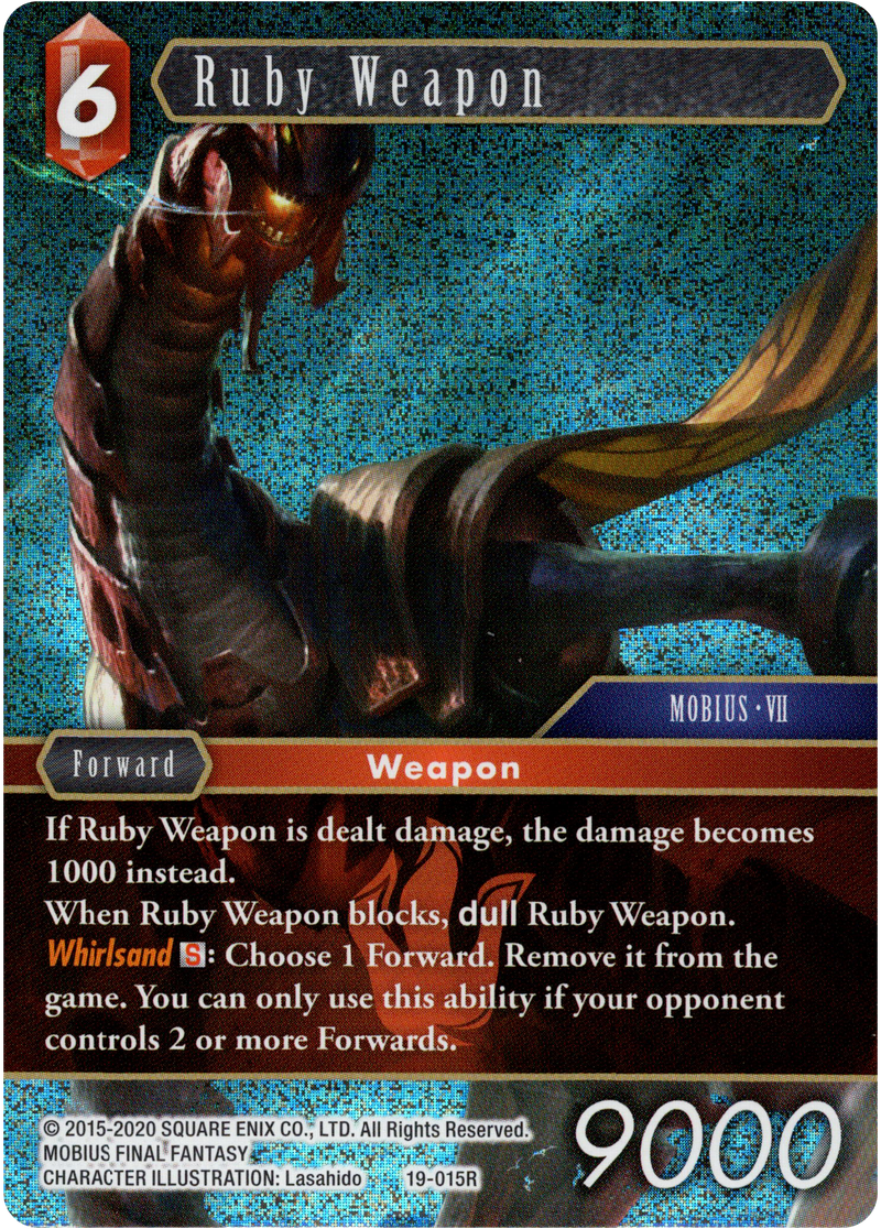 Ruby Weapon - 19-015R - From Nightmares - Foil - Card Cavern