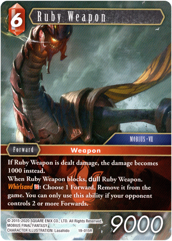 Ruby Weapon - 19-015R - From Nightmares - Card Cavern