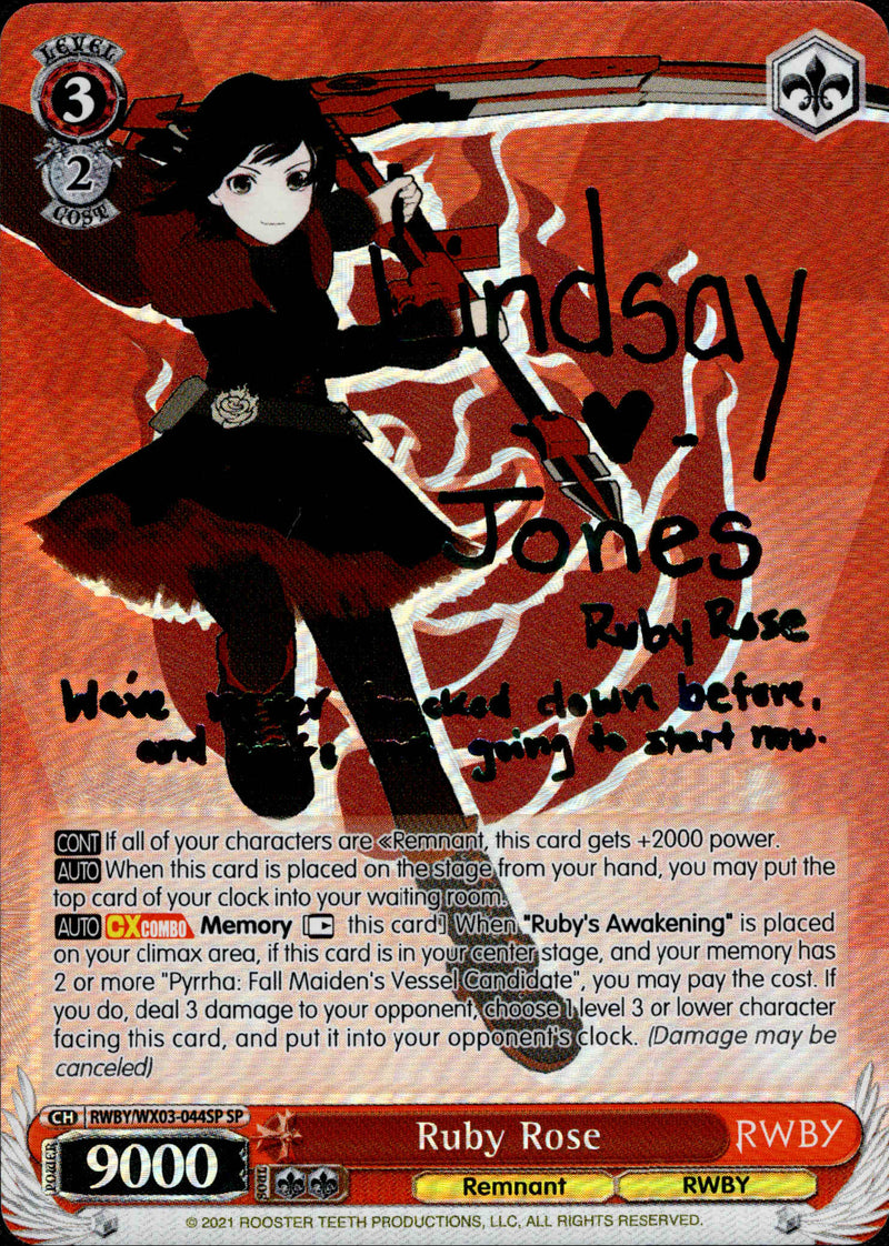 Ruby Rose - RWBY/WX03-044SP - RWBY - Card Cavern