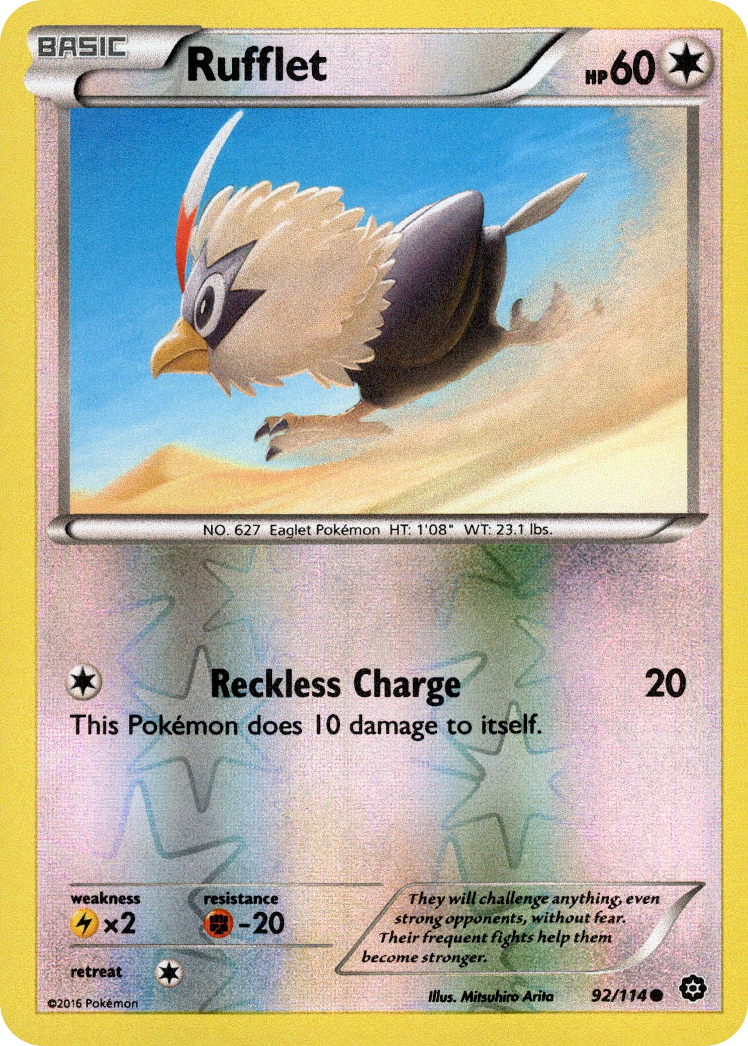 Rufflet - 92/114 - Steam Siege - Reverse Holo - Card Cavern