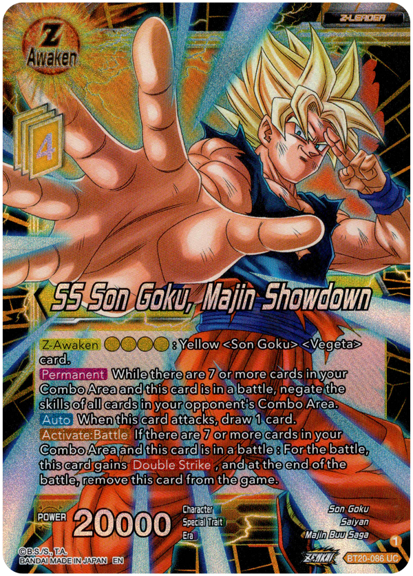 SS Son Goku, Majin Showdown - BT20-086 UC - Power Absorbed - Foil - Card Cavern