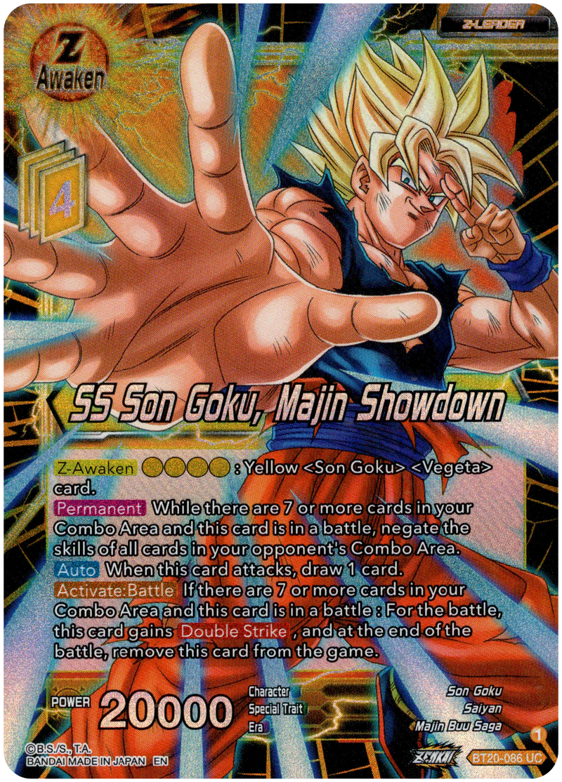 SS Son Goku, Majin Showdown - BT20-086 UC - Power Absorbed - Foil  Card  Cavern Trading Cards, LLC