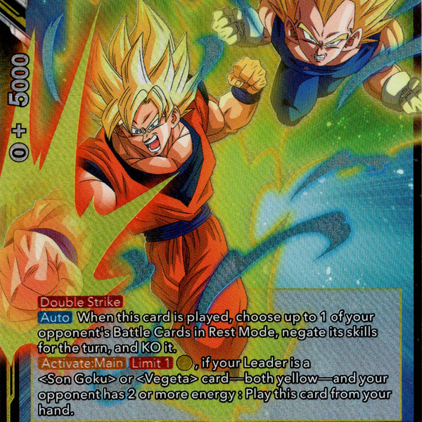 SS Son Goku & SS Vegeta, Ultimate Duo - BT20-096 R - Power Absorbed