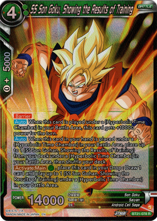 SS Son Goku, Showing the Results of Training - BT21-078 - Wild Resurgence - Foil - Card Cavern