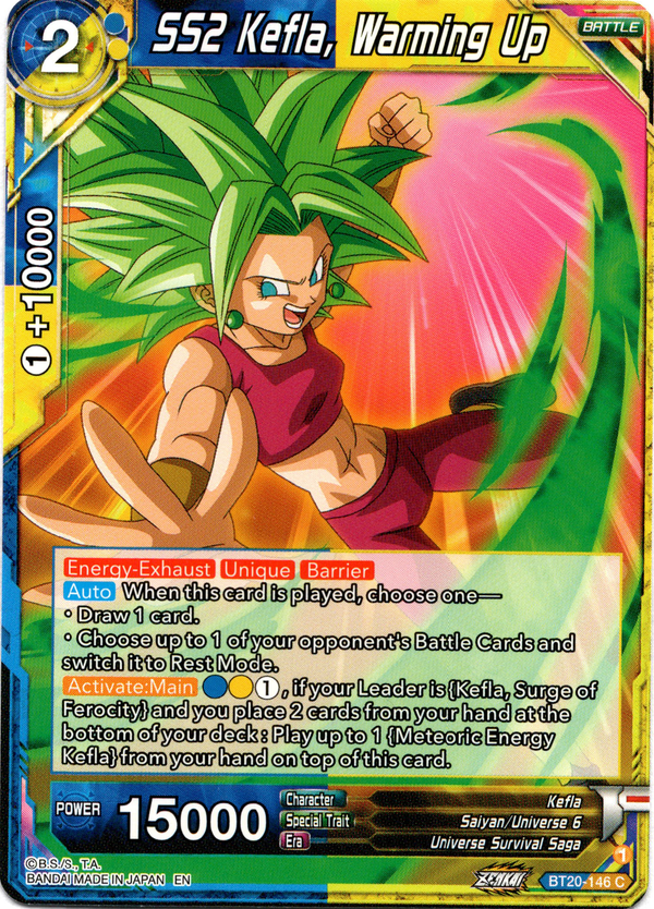 SS2 Kefla, Warming Up - BT20-146 C - Power Absorbed - Card Cavern