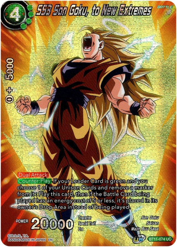 SS3 Son Goku, to New Extremes - BT11-074 - Theme Selection - Foil - Card Cavern